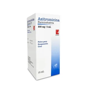 AZITROMICINA 200mg/5mL SUSPENSION x15mL x1
