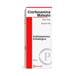 CLORFENAMINA MALEATO 2mg/5mL SOLUCION x120mL x1