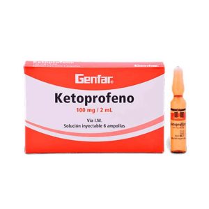 KETOPROFENO 100mg/2ml Inyectable x6