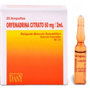 ORFENADRINA 60mg/2ml Inyectable x25