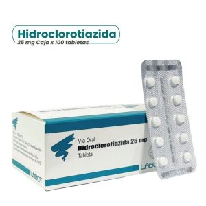 HIDROCLOROTIAZIDA 25mg Tableta x100