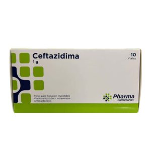 CEFTAZIDIMA 1gr Inyectable x10