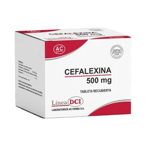 CEFALEXINA 500mg Tableta x100