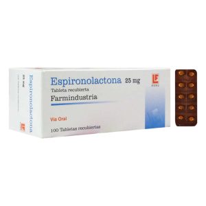 ESPIRONOLACTONA 25mg Tableta x100