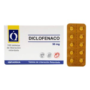 DICLOFENACO 50mg Tableta x100
