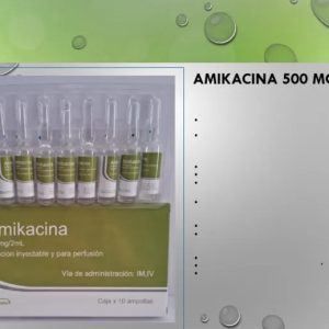 AMIKACINA 500mg/2ml Inyectable x10