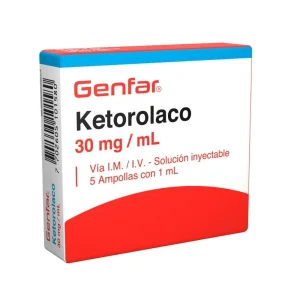 KETOROLACO 30mg/ml Inyectable x5