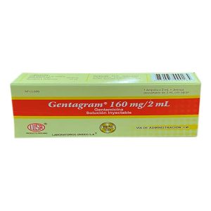 GENTAMICINA 160mg/2ml Inyectable x25