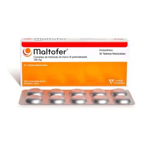 MALTOFER 100mg Tableta Masticable x30