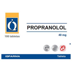 PROPRANOLOL 40mg Tableta x100