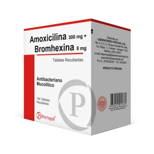 AMOXICILINA+BROMHEXINA NF Capsulas x100