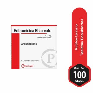 ERITROMICINA ESTEARATO 500mg Tableta x100