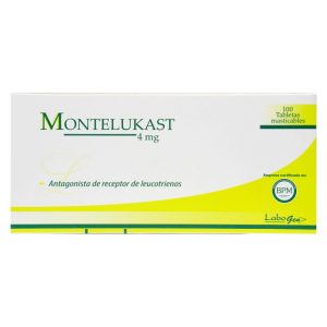 MONTELUKAST 4mg Tableta x100