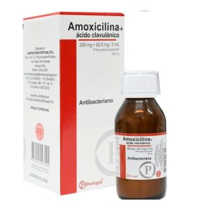 AMOXICILINA+ACIDO CLAVULANICO 250mg+62.5mg x60ml