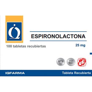 ESPIRONOLACTONA 100mg Tableta x100