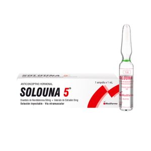 SOLOUNA 5 50mg+5mg/1ml Inyectable x1