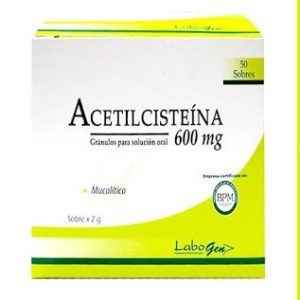 ACETILCISTEINA 600mg Granulos Sobres x50