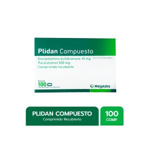 PLIDAN COMPUESTO10mg+500mg Tableta x100