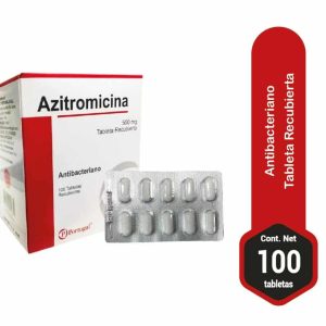 AZITROMICINA 500mg Tableta x100