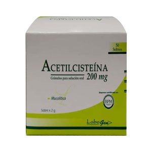 ACETILCISTEINA 200mg Granulos x50