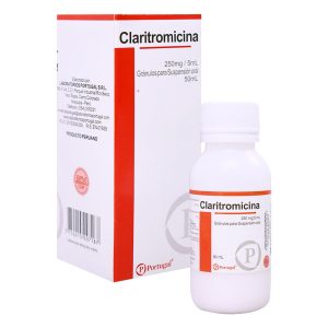 CLARITROMICINA 250mg/5ml Suspension x50ml