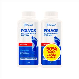 PORTUGAL Polvos Antisud. Original 75gr+75gr