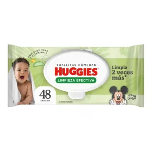 HUGGIES Toallas Humedas Limpieza Efectiva x48