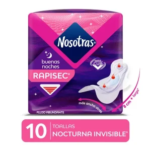 NOSOTRAS Toallas Buenas Noches Invisible x10