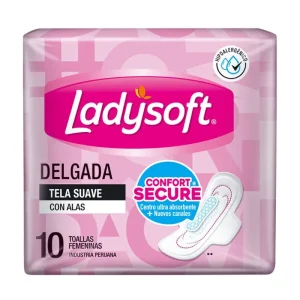 LADYSOFT Toalla Delgada Tela Suave x10