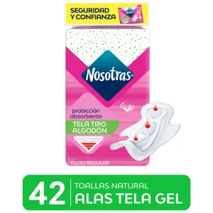 NOSOTRAS Toallas Natural Alas Tela Gel x42