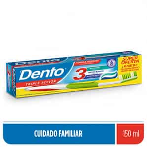 DENTO Crema Dental Triple Accion 150ml xUND