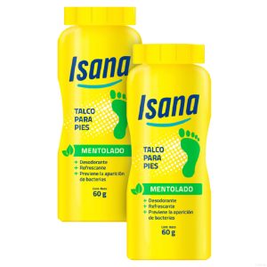 ISANA Talco Pack Mentolado 60gr+60gr