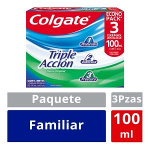 COLGATE Crema Dental Tiple Accion Tripack x75ml