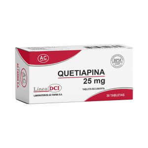 QUETIAPINA 25mg Tableta x30