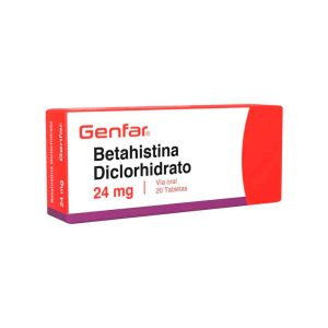 BETAHISTINA DICLORHIDRATO 24mg Tableta x20