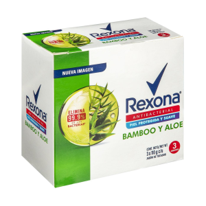 REXONA Jabon Tripack Bamboo y Aloe x110gr