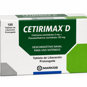 CETIRIMAX D  5mg+30mg Tableta x100