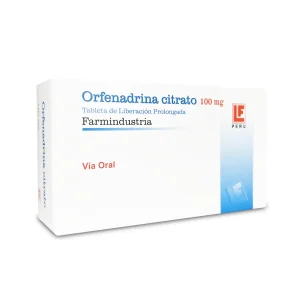ORFENADRINA CITRATO 100mg Tableta x100