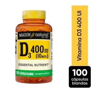 MASON NATURAL Vit. D 400UI Capsula x100