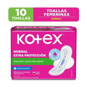 KOTEX Toallas Normal Extra Proteccion x10