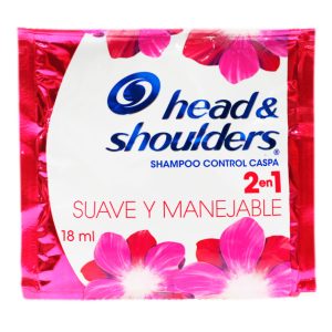 H&S Shampoo Suave y Manejable Sachet x18ml