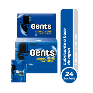 GENTS Lubricante Natural Sachet x24
