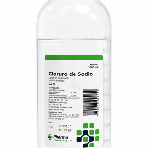 CLORURO DE SODIO 0.9% Inyectable x1L